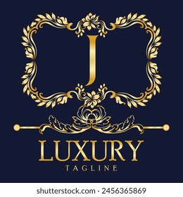 Luxury Latter logo. Latter J logo for weeding, flower,  Fashion , clothing brands