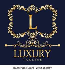 Luxury Latter logo. Latter L logo for weeding, flower,  Fashion , clothing brands