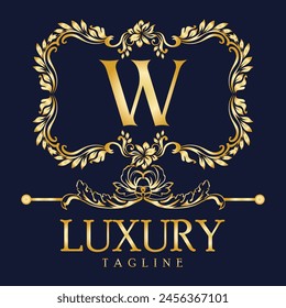 Luxury Latter logo. Latter W logo for weeding, flower,  Fashion , clothing brands
