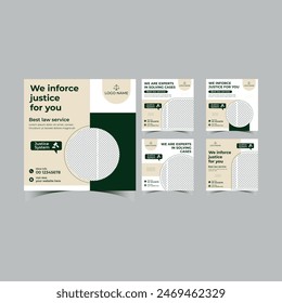 luxury law firm social media  post template
