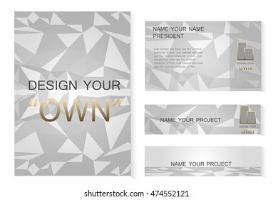 Luxury layout and banner set design .