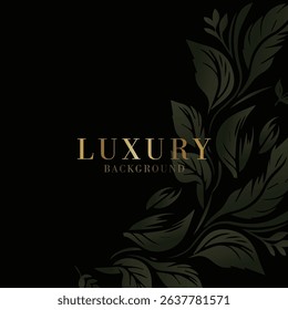 LUXURY leaf background vector illustration
