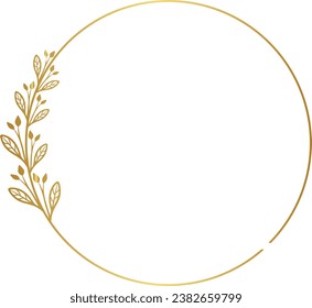 Luxusblatt-Kreis für Hochzeiten
