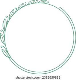 Luxusblatt-Kreis für Hochzeiten