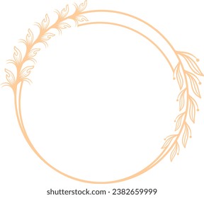 Luxusblatt-Kreis für Hochzeiten