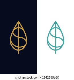 luxury leaf logo