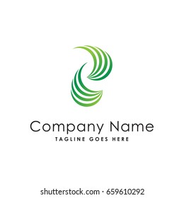 luxury leaf nature logo template