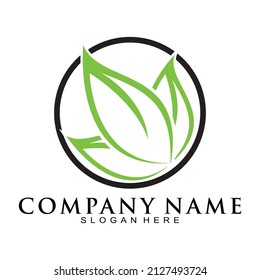 Diseño del logotipo del símbolo de la hoja de lujo