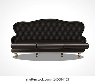 Luxury leather couch 