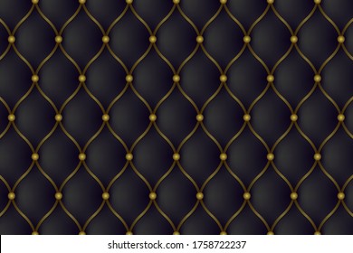 Luxury leather sofa background. Seamless pattern