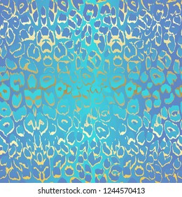 Luxury leopard vector background print with  spots. Seamless pattern.