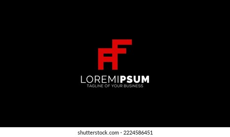 Luxury letter AF logo design, abstract universal symbol for any related business