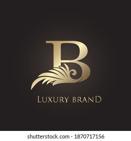 Luxury Letter B Logo Gold Monogram Stock Vector (Royalty Free ...