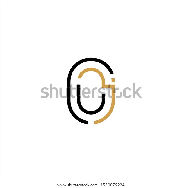 Luxury Letter Cj Logo Elegant Identity Stock Vector (Royalty Free ...