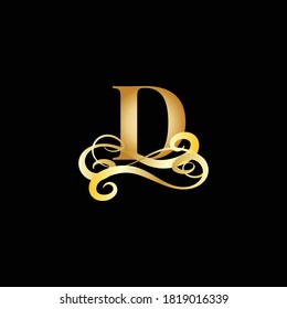 Luxury Letter D Monogram Logo Gold Stock Vector (Royalty Free ...