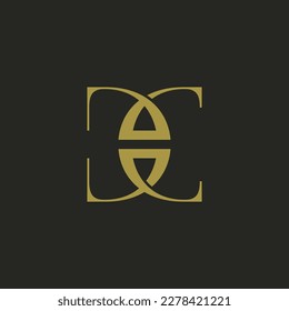 luxury letter DC logo design. Vector illustration of elegance letter DC . modern logo design vector icon template