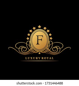 Luxury Letter F Logo Design Concept Stock Vector (Royalty Free ...