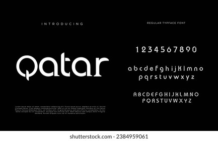 Luxuriöse Schriftart und technische Schrift. Minimal Alphabet Set. Kreative Schriftarten Logo-Design für Business.