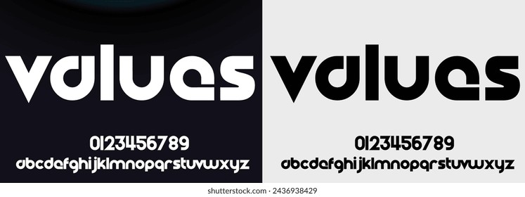 Luxury letter font and tech typeface. Minimal Alphabet set. Creative fonts Logo design for Business.