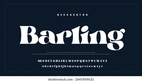 Luxury letter font and tech typeface. Minimal Alphabet set. Creative fonts Logo design for Business.