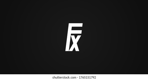 Luxury letter FX logotype vektor, premium elegan monogram FX vektor