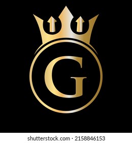 Luxury Letter G Crown Logo Crown Stock Vector (Royalty Free) 2158846153 ...