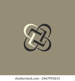 luxury letter GL logo design. Vector illustration letter G and L. modern logo design vector icon template