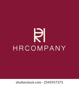 luxury letter h r monogram serif logo design. RH, HR, R, H abstract letters logo monogram. Creative Modern Letters Vector Icon Logo Illustration.