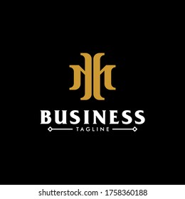 luxury letter IM logo initial letter design template illustration
