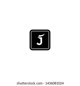 luxury Letter J Icon Template