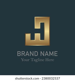 Luxury letter J logo design vector concept