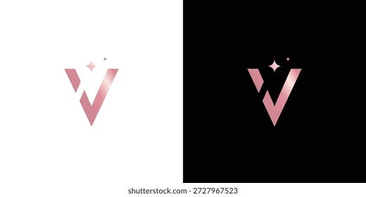 Luxus-Buchstabe J V Monogramm Logo für Premium-Marken, Mode und elegante Corporate Identity