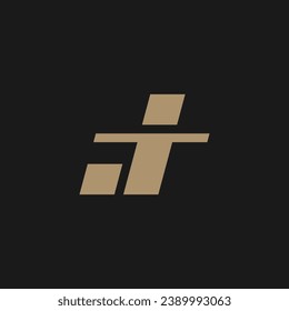 Luxury Letter JT TJ Logo Design