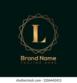 Luxury Letter L Gold Queen Design Logo. Elegant Gold logo Design consept for boutique,restaurant, wedding service, hotel or business identity.