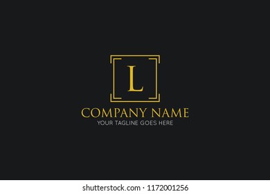 luxury letter l logo, icon, symbol