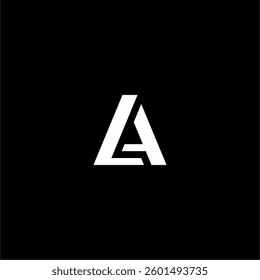Luxury Letter LA or AL logo concept vector icon