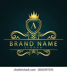 Luxury Letter Logo Design Stock Vector (Royalty Free) 2031597191 ...