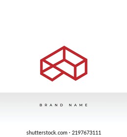 Luxury Letter A Logo Design. Eleganter Geometrischer Linienkurven-Vektorlogotyp. Illustration des Creative Monogram Logos mit EPS10