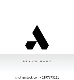 Luxury Letter A Logo Design. Elegant Geometric Line Curve Vector Logotype. Creative Monogram Logo Illustration with EPS 10