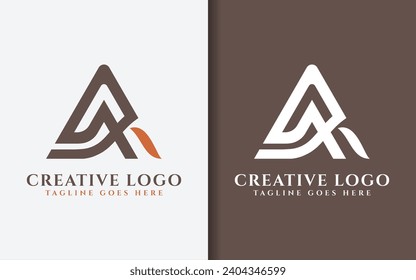 Luxury Letter A Logo Design. Elegant Geometric Line Curve Vector Logotype. Creative Monogram Logo Illustration.