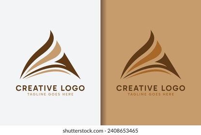 Luxury Letter A Logo Design. Elegant Geometric Line Curve Vector Logotype. Creative Monogram Logo Illustration.
