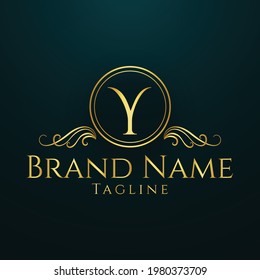 Luxury letter logo design illustrator