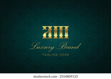 AM LUXURY LETTER LOGO DESIGN. It is a luxury letter monogram logo, this logo is made by combining two letters