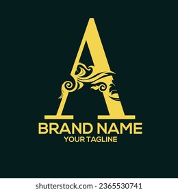 A Luxury Letter Logo Design Vector