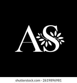 Luxury letter logo Floral letter logo Company name