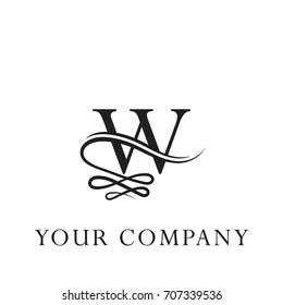 luxury letter logo ornament