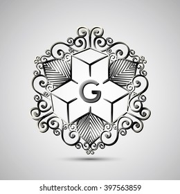 Luxury Letter Logo. Simple and elegant geometric design logo, Elegant line art luxury vector logo design