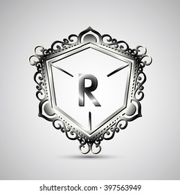 Luxury Letter Logo. Simple and elegant geometric design logo, Elegant line art luxury vector logo design
