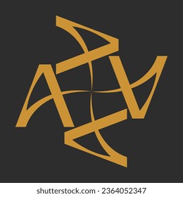 luxury letter A logo suitable for luxury brand