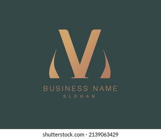 Luxury Letter M logo design template elements - vector sign. Letter logo for business card and corporate identity set.